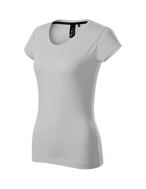 Exklusives 154 silbergraues Adler Malfinipremium T-Shirt für Damen