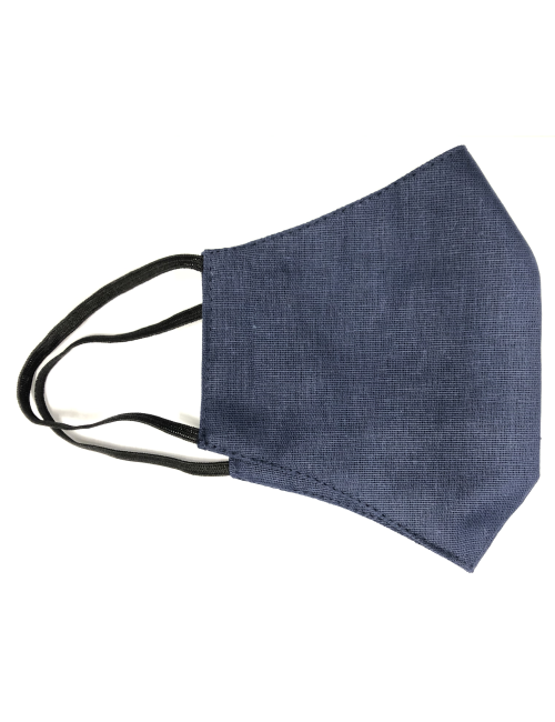 Masken mit eigenem Logo, Baumwolle, Profildruck, Marineblau