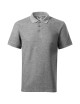 Men`s polo shirt cotton heavy 215 dark gray melange Adler Malfini