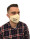 MEN`S PROFILED COTTON MASK LIGHT BEIGE WITH YOUR LOGO FULL COLOR