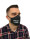 Mask Men`s profiled cotton graphite protective mask with your logo full color