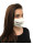 Mask Women`s white cotton profiled mask with your full color logo