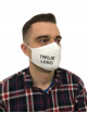 2Mask Mask Men`s profiled white cotton mask with full color print