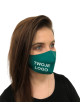 Protective mask Cotton mask with your own green logo graphics