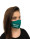 Women`s profiled green cotton mask with your full color logo
