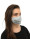Women`s profiled gray cotton mask with your full color logo