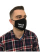 Mask Cotton advertising mask 50 pcs. Profiled with logo, embroidery print