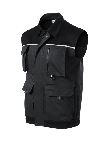 Men`s work vest woody w52 ebony gray Adler Rimeck