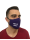 Mask, Men`s profiled cotton violet mask with your full color logo