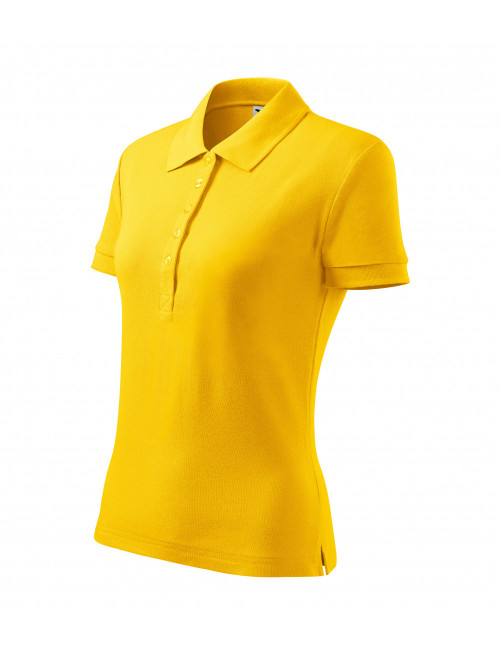 Ladies polo shirt cotton heavy 216 yellow Adler Malfini