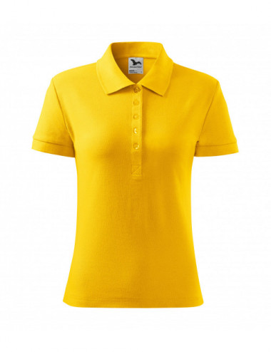 Ladies polo shirt cotton heavy 216 yellow Adler Malfini