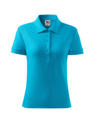 Koszulka polo damska cotton heavy 216 turkus Adler Malfini