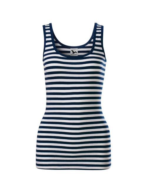 Adler MALFINI Top damski Sailor top 806 granatowy haft logo nadruk