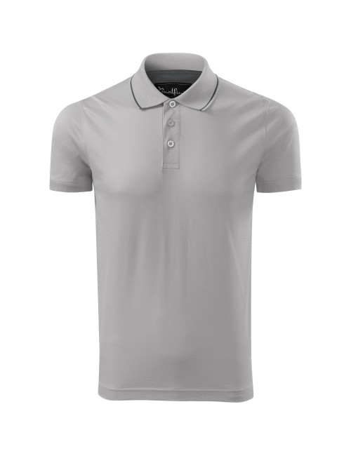 Koszulka polo męska grand 259 silver gray Adler Malfinipremium