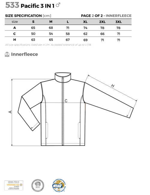 Advertising men`s jacket with your own print, logo, embroidery - Adler