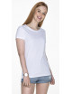 2Schweres, schweres Damen-T-Shirt in Weiß ohne Etikett von Promostars