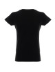 Promostars LADIES` HEAVY T-SHIRT Women`s BLACK WITHOUT LABELS logo embroidery