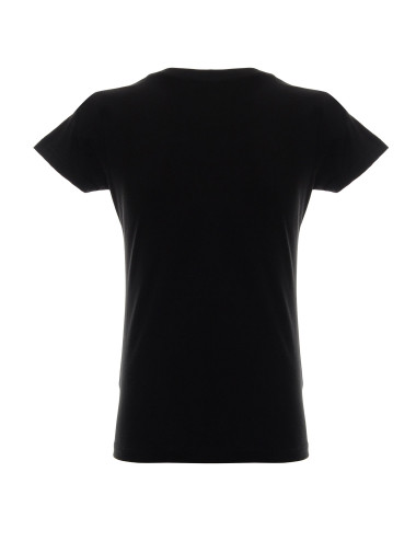 Schweres Damen-T-Shirt für Damen, schwarz, ohne Etikett von Promostars