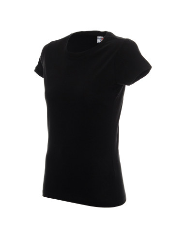 Ladies` heavy t-shirt women`s black without tags Promostars