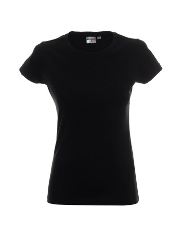 Ladies` heavy t-shirt women`s black without tags Promostars