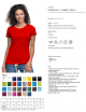 2Ladies` heavy t-shirt women`s red Promostars