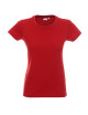 Promostars LADIES` HEAVY T-SHIRT Women`s RED logo print embroidery