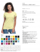 2Ladies` heavy t-shirt light yellow Promostars