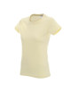 Promostars LADIES` HEAVY T-SHIRT Women`s LIGHT YELLOW company logo embroidery