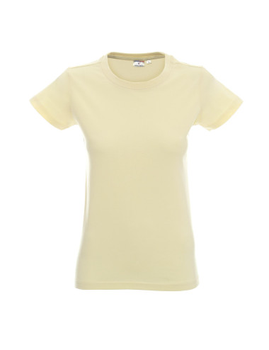 Ladies` heavy t-shirt light yellow Promostars