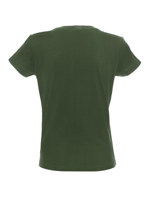 Promostars LADIES` HEAVY Damen-T-SHIRT KHAKI DTF-Druck-Logo-Stickerei