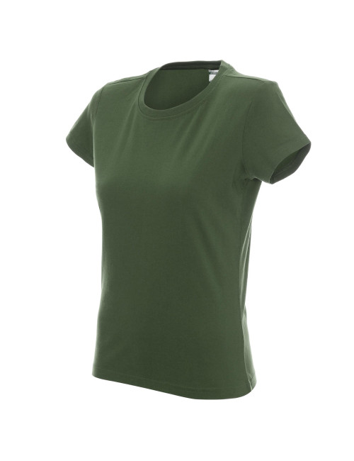 Promostars LADIES` HEAVY T-SHIRT Women`s KHAKI print DTF logo embroidery