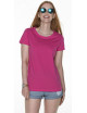 2Damen schweres Damen-T-Shirt rosa Promostars