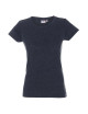 Promostars LADIES` HEAVY Damen T-SHIRT STEEL-BLUE MELANGE Logo