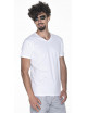 2V-neck koszulka męska biały Promostars