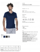 2V-neck t-shirt blue Promostars