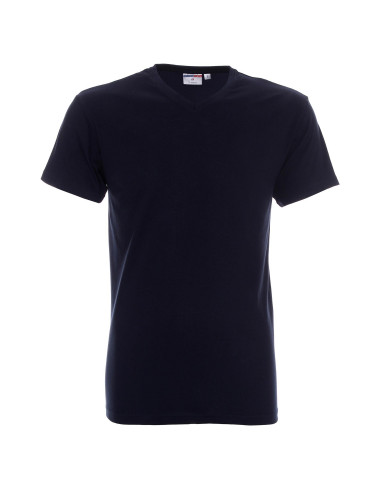 Herren-T-Shirt mit V-Ausschnitt, marineblau Promostars
