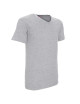 2V-neck t-shirt light gray melange Promostars