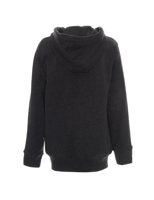 HOODY KID SWEATSHIRT Children`s DARK GRAY MELANGE printed embroidery silkscreen