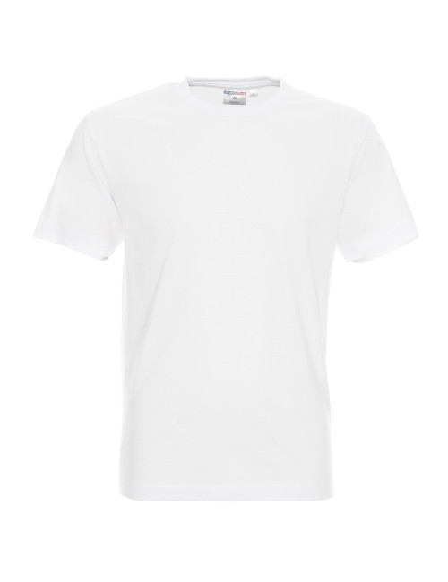 Promostars HEAVY Men`s T-SHIRT 170 WHITE WITHOUT LABEL embroidery logo print