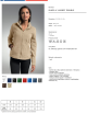 Promostars Damen SWEATSHIRT LADIES` DOUBLE BEIGE Stickerei, Siebdruck-Logo