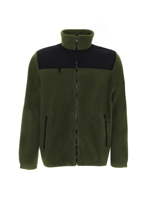 Promostars BLUZA Męska GUARD KHAKI/CZARNY haft sitodruk logo nadruk