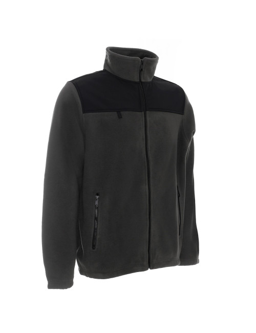 Promostars Herren SWEATSHIRT GUARD GRAU/SCHWARZ Stickerei, Siebdruck, Logodruck