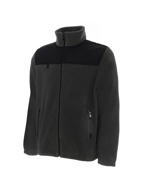 Promostars Men`s SWEATSHIRT GUARD GRAY/BLACK embroidery silkscreen logo print