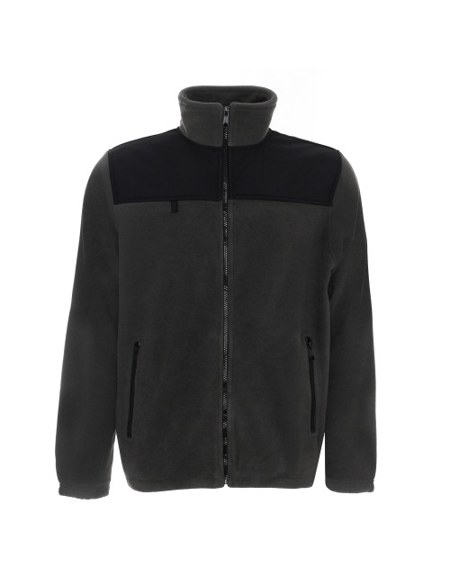 Promostars Herren SWEATSHIRT GUARD GRAU/SCHWARZ Stickerei, Siebdruck, Logodruck