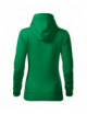 2Women`s sweatshirt cape 414 grass green Adler Malfini