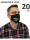 Protective Mask, Cotton advertising masks, black profiled 20 pieces with logo, various colors