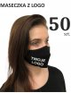 Schutzmaske Werbe-Baumwollmasken, 50 Stück, profiliert mit Logodruck
