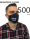 Schutzmaske Werbe-Baumwollmasken, 500 Stück, profiliert mit Logodruck