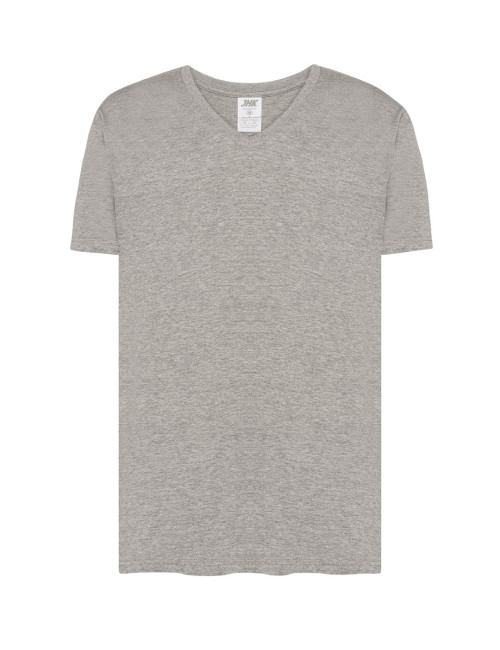"Koszulka męska tsua pico urban v-neck, szary melanż Jhk - Modne na