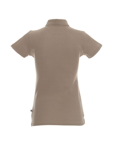 Damen-Poloshirt aus Baumwolle in Beige von Promostars